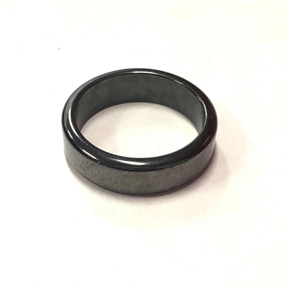 Mens Black Magnetic Ring Size 9